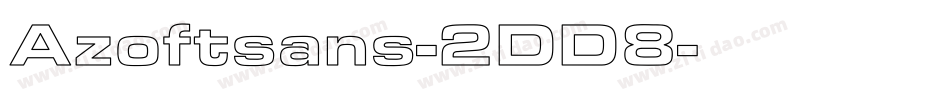 Azoftsans-2DD8字体转换