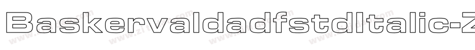 BaskervaldadfstdItalic-ZWM8字体转换