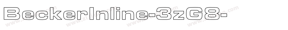 BeckerInline-3zG8字体转换