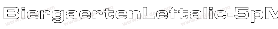 BiergaertenLeftalic-5pM8字体转换