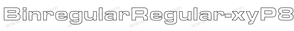 BinregularRegular-xyP8字体转换