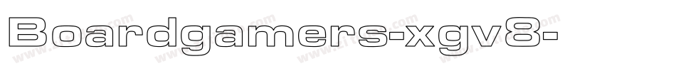 Boardgamers-xgv8字体转换