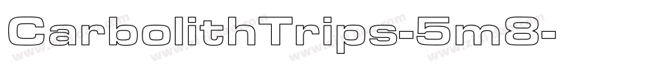 CarbolithTrips-5m8字体转换