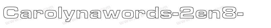 Carolynawords-2en8字体转换