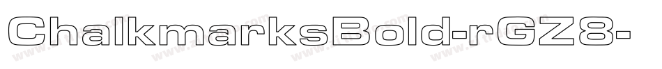 ChalkmarksBold-rGZ8字体转换