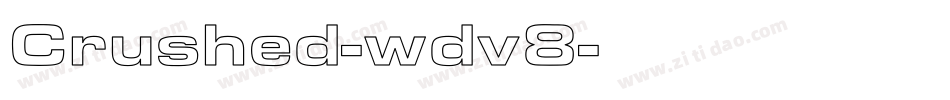 Crushed-wdv8字体转换