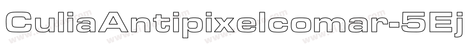 CuliaAntipixelcomar-5Ej8字体转换