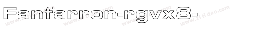 Fanfarron-rgvx8字体转换