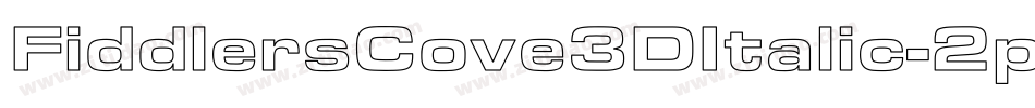FiddlersCove3DItalic-2pp8字体转换