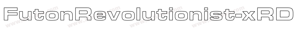 FutonRevolutionist-xRD8字体转换