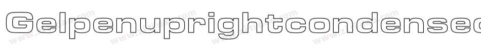 Gelpenuprightcondensed-rwg8字体转换