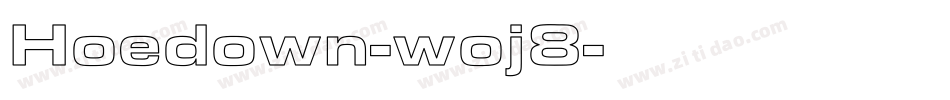 Hoedown-woj8字体转换