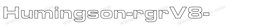Humingson-rgrV8字体转换