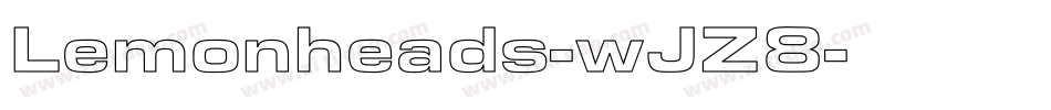 Lemonheads-wJZ8字体转换