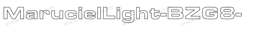 MarucielLight-BZG8字体转换