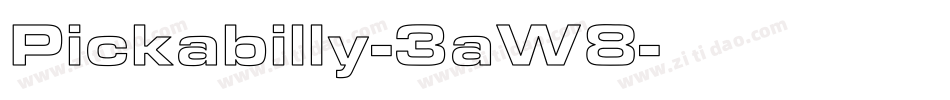 Pickabilly-3aW8字体转换