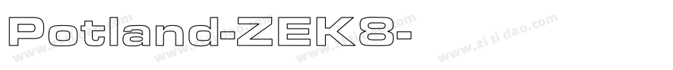 Potland-ZEK8字体转换
