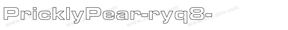 PricklyPear-ryq8字体转换