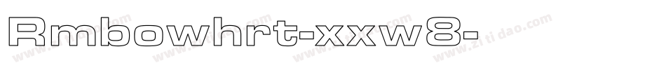 Rmbowhrt-xxw8字体转换