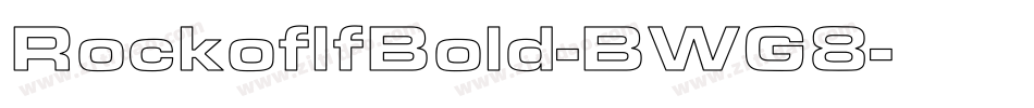 RockoflfBold-BWG8字体转换