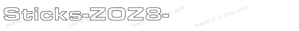 Sticks-ZOZ8字体转换