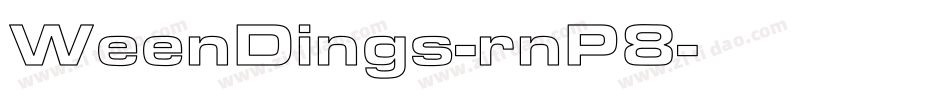 WeenDings-rnP8字体转换