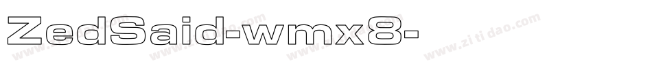ZedSaid-wmx8字体转换
