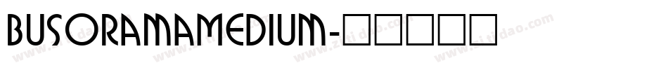 BusoramaMedium字体转换