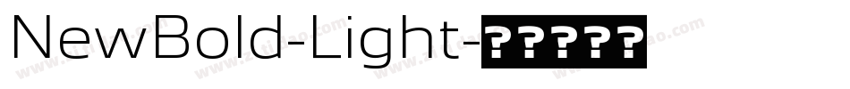 NewBold-Light字体转换