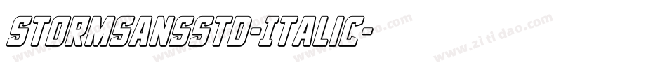 StormSansStd-Italic字体转换