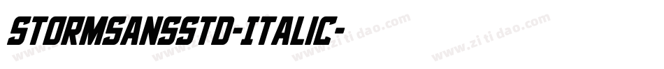 StormSansStd-Italic字体转换