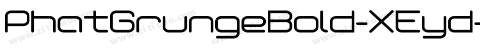 PhatGrungeBold-XEyd字体转换