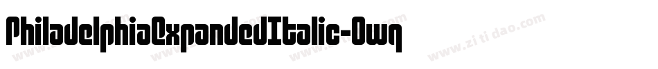 PhiladelphiaExpandedItalic-0wqv字体转换 PhiladelphiaExpandedItalic-0wqv字体转换