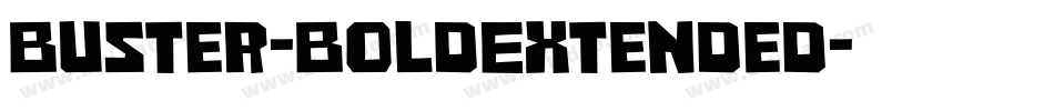 Buster-BoldExtended字体转换