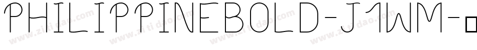 PhilippineBold-J1WM字体转换