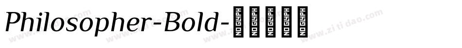 Philosopher-Bold字体转换