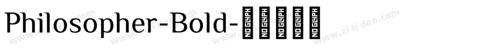 Philosopher-Bold字体转换