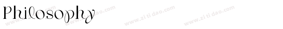 Philosophy字体转换