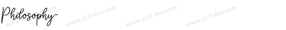 Philosophy字体转换