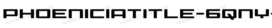 PhoeniciaTitle-6qnY字体转换
