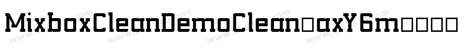 MixboxCleanDemoClean-axY6m字体转换