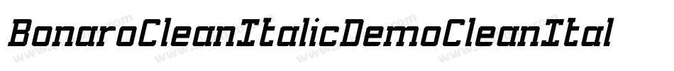 BonaroCleanItalicDemoCleanItalic-PKV6d字体转换