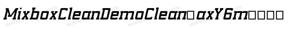 MixboxCleanDemoClean-axY6m字体转换