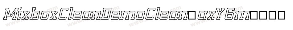 MixboxCleanDemoClean-axY6m字体转换