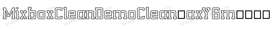 MixboxCleanDemoClean-axY6m字体转换