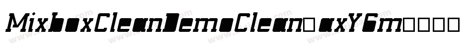 MixboxCleanDemoClean-axY6m字体转换