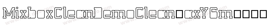 MixboxCleanDemoClean-axY6m字体转换