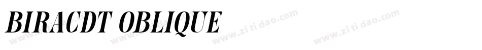 BiracDT-Oblique字体转换