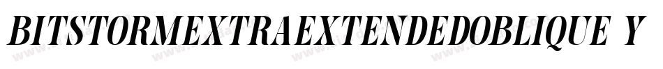 BitstormExtraextendedOblique-Yrjq字体转换