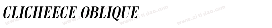 ClicheeCE-Oblique字体转换